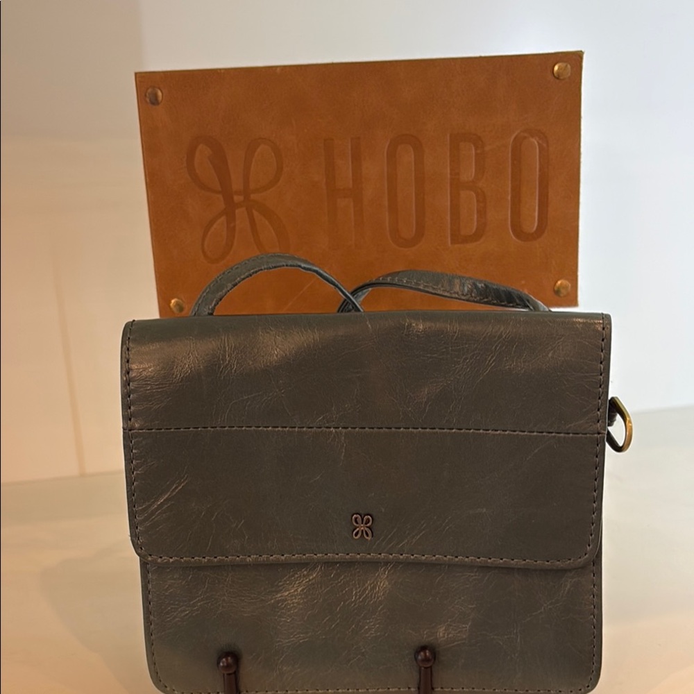 HOBO dark green Leather Crossbody Bag